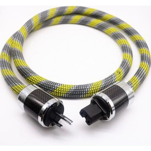 HI-End Furuwaka 8N OCC copper US power cable with carbon fiber connector plug hifi power cord