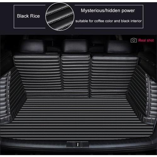 WLMWL Custom leather car trunk mat for Land Rover All Models Rover Range Evoque Sport Freelander car cargo liner Car-Styling