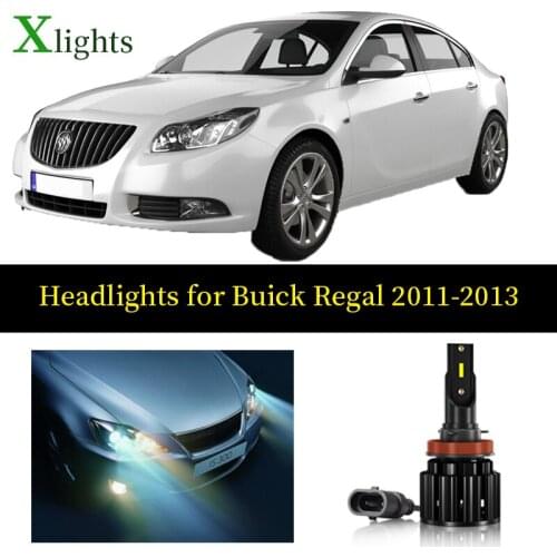 Xlights Car Bulb Lamp For Buick Regal 2011 2012 2013 LED Headlight Low Beam High Beam Canbus Headlamp Auto Lights Accessories