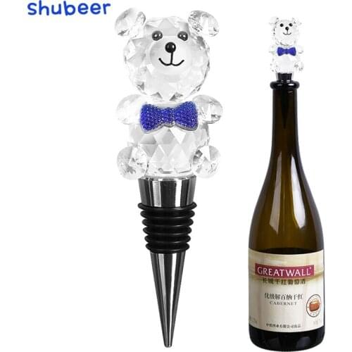 1Pcs Alloy Bar Tools Wine Plug Wine & Beverage Bottle Stopper Gift box ePacket Free Shipping