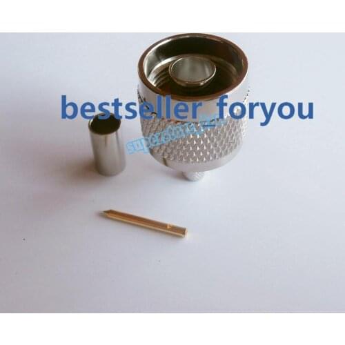 1x Connector Straight N Male Plug Crimp RG58 RG142 LMR195 RG400 Cable
