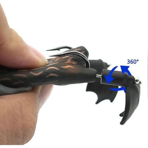 3D Eyes Anti-corrosion Bionic Silicone Fishing Bait Artificial Silicone Mouse Floating Wobblers 9cm/12g Fishing Lure Soft Bait