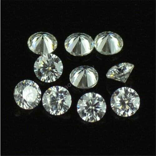 5Pcs/Lot Loose Gemstone DF White Color 0.8mm To 2.9mm Round Shape Small Zize Synthetic Moissanites Diamond Stone