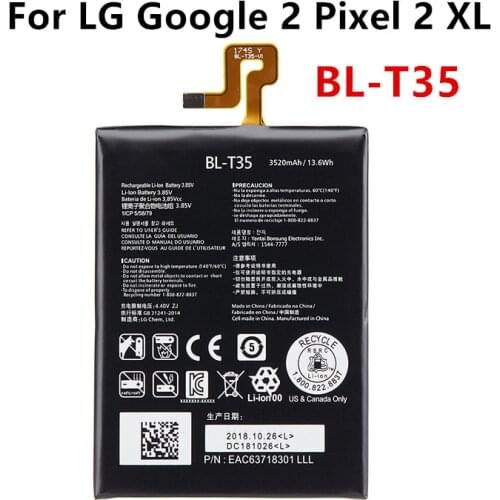 BL-T35 3520mAh Replacement Battery For LG Google2 Google 2 Pixel 2 XL Pixel2 BL T35 BLT35 Mobile phone Batteries