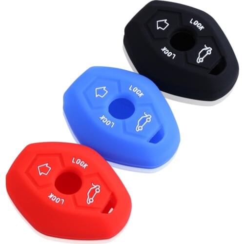 Accessories Fit 1998-2005 For BMW X3 X5 Z3 Z4 3 5 7 Series E38 E39 E46 E83 Silicone Key Remote Case Cover Fob Sse Protective