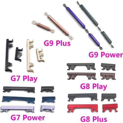 For Moto G9 Power G8 Plus G7 Play Side Power On Off Button Volume Button Key Replacement Parts