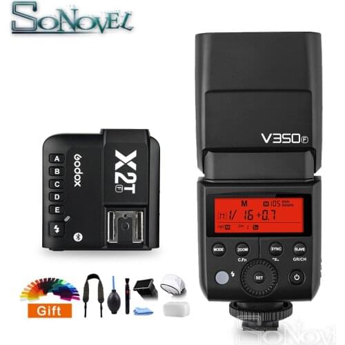Godox V350F TTL HSS 1/8000s X System Camera Flash Speedlite With Built-in 2000mAh Li-ion Battery + X2T-F Transmitter for Fuji