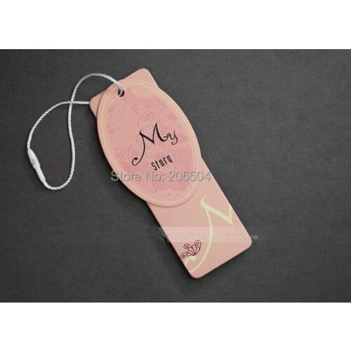 Customized hang tags cloth printed hang tag,swing tags, hang tags labels for clothes/clothing personized DPN066