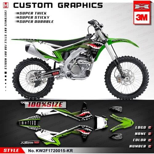 KUNGFU GRAPHICS Motorcycle Backgrounds Styling Stickers Vinyl Decals for KXF 250 2017 2018 2019 2020, Customizable