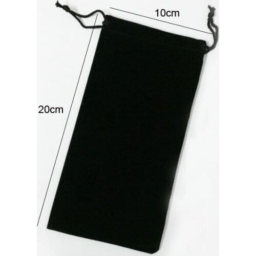Hot Sellings 10x20cm Black/Red/Rose/Blue/Beige/Brown Drawstring Velvet Pouch Bag Christmas Valentiones Gift Packaging Bags