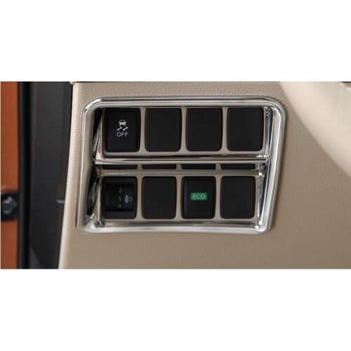 Matt! Interior Switch Console Dashboard Button Cover Trims For nissan X-trail 2014-2015 T32 / Rogue 2014 2015