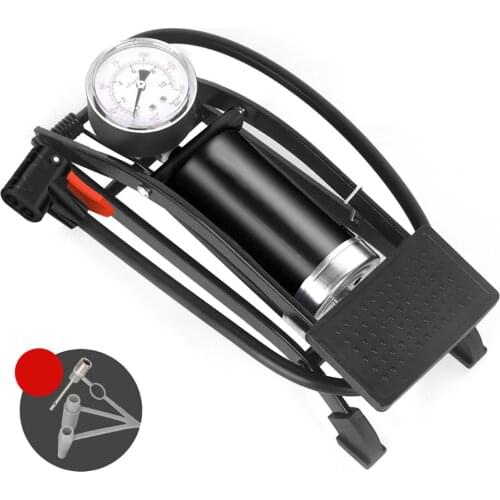 Foot Air Pump Single Double Cylinder High Pressure Pedal Inflator Portable Durable Bicycle Scooter Car Pumping Foot Inflator