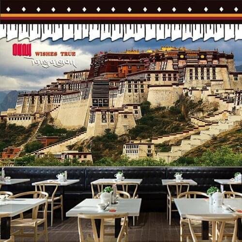 Tapiserie mural bedroom decoration polyester wall papers home decor blanket Potala Palace