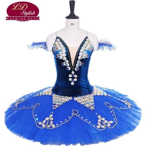 New Arrival Adult Blue Professional Ballet Tutu Costumes The Nutcracker Performance Competition Ballet Apperal Women Dancewear
