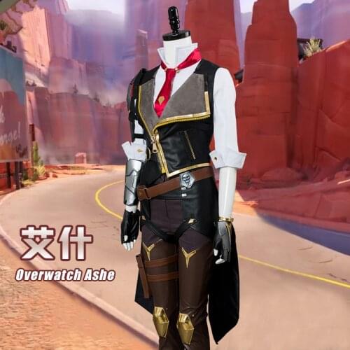 OW Ashe cosplay costume Full Set new year costume gift coat shirt pants