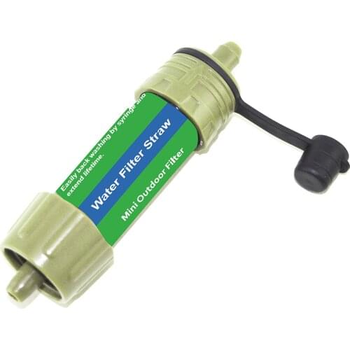 Portable Water Purifier Personal Emergency Water Filter Mini Filter 5000 L Filtration for Outdoor Activities