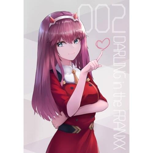 Darlling in the Franxx Zero Two Anime Printed Bedsheet Throw Blanket Home Decorative Bedding Flat Sheet