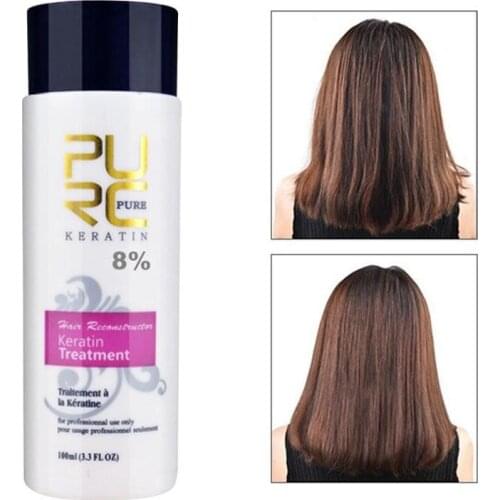Purc 8% Formalin Keratin Hair Treatment And Purifying Shampoo Hair Care Products Set Brazilian Keratin Hair Treatment Shampoo