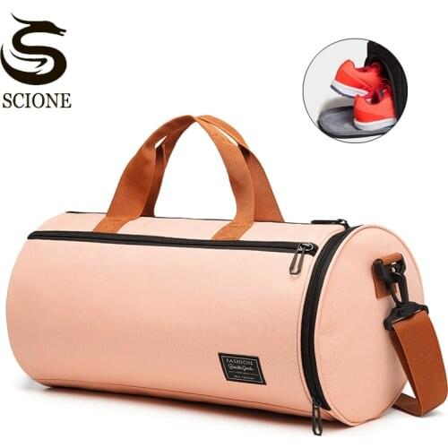 Scione Men Luggage Travel Bag Large Capacity Hand Luggage Nylon Weekend Bags Women Multifunctional Travel Bags
