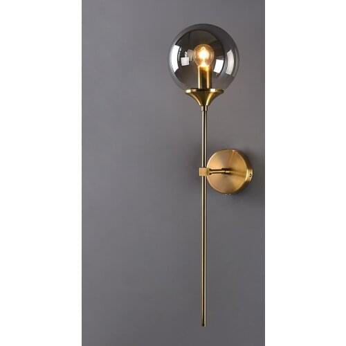 IWHD Nordic Modern LED Wall Lights For Home Lighting Bathroom Mirror Stair Light Glass Ball Wall Lamp Beside Aplique Luz Pared