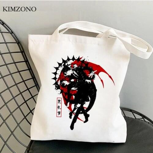 Black Butler shopping bag bolsas de tela bolso bolsa recycle bag handbag grocery bag ecobag bolsa compra fabric jute sac toile