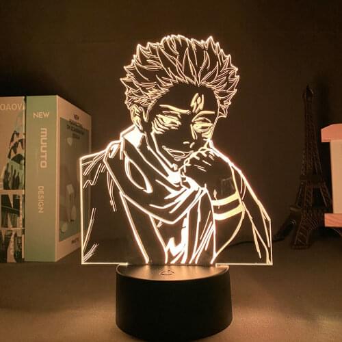 Anime Jujutsu Kaisen Light Led Panel Lights Yuji Itadori Kawaii Room Decor Valentines Day Gift Holiday Lighting Night Lamp