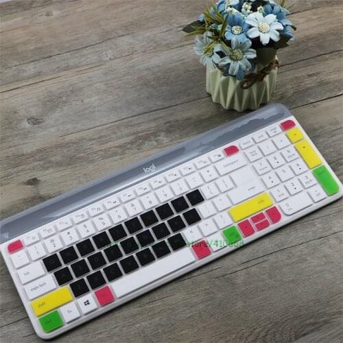 For Logitech MK470 K580 Slim Wireless Keyboard Silicone Dustproof Wireless Desktop keyboard Cover Skin Protector K580 MK 470