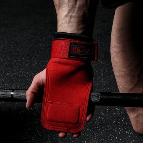 INNSTAR Weight Lifting Hand Grips Workout Pads Adjustable Wrist Support Wraps for Power Lifting Pull Up Dead-lifts Bodybuilding
