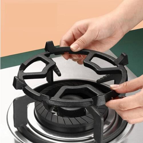 1Pcs Wok Stand Multi Purpose Cast Iron Wok Pan Auxiliary Rack For Gas Stove With Burner Kitchen