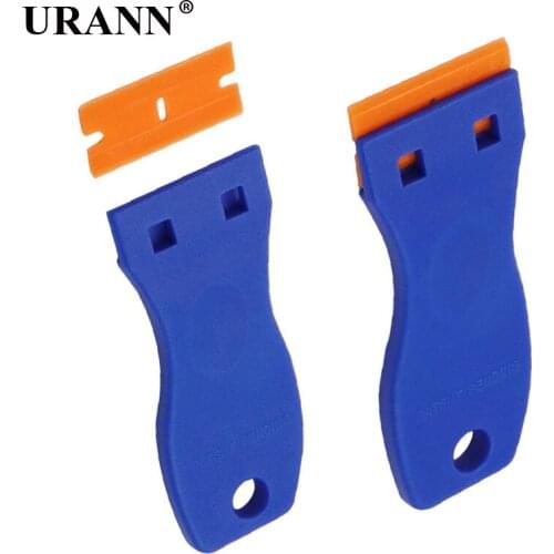 URANN 1pcs Window Ceramic Glass Oven Razor Scraper Blade Plastic Handle Automotive Film Sticker Tool Cleaning Knife