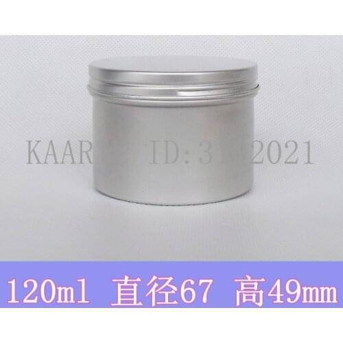 10/50pcs 120g Refillable empty round aluminum tin cans bottles food aluminum cans 120ml cosmetic container box tea aluminum jar