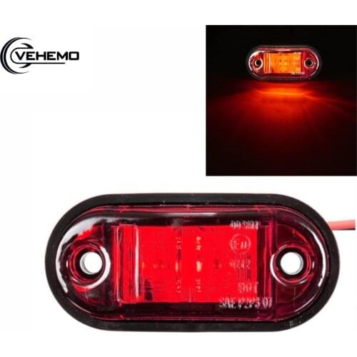 12V / 24V 2LED Red Truck Lights Side Lights Signal Lights For 12v / 24v Vehicles For Cars, Trailers, Truck marker lamp