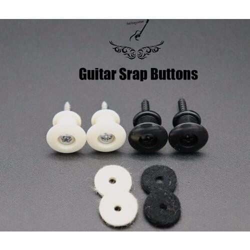 2pcs Plastic Guitar Strap Buttons for Guitar Strap Lock Mount