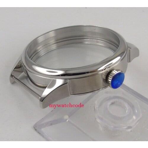 42mm Watch portuguese 316L stainless steel CASE fit eat 6498 6497 movement C137