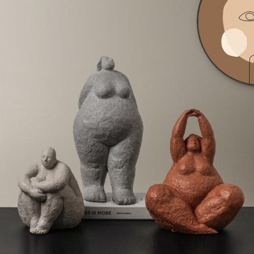 Europe Style Woman Model Abstract Sculpture Home Decoration Accessories Female Statues For Decoration Living Room Decor Gifts