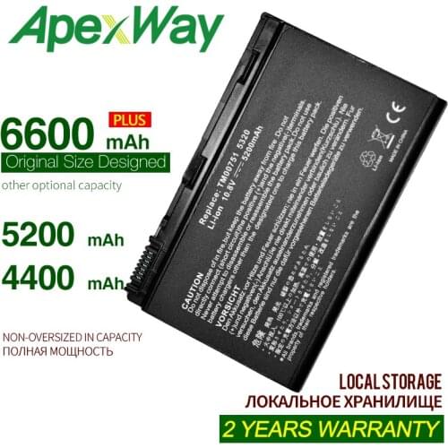 ApexWay Laptop Battery For ACER Extensa 5210 5220 5230 5420 5610 5620 5630 7220 7620 for TravelMate 5320 5520 5530 5710 GRAPE32