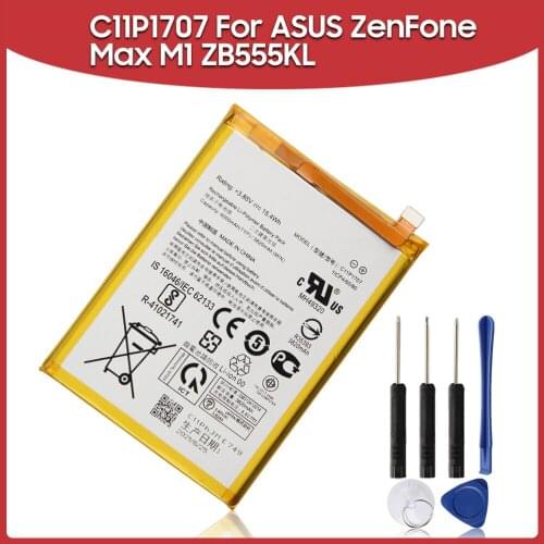 Original Rechargeable Battery C11P17070 For ASUS ZenFone Max M1 ZB555KL 4000mAh Phone Replacement Batteries