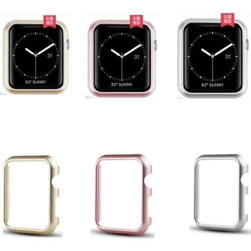 Diamond case For Apple watch band SE 40 44 series 4 Aluminum alloy Frame strap bumper For iwatch 6 5 4 3 2 1 cover shell 38 42mm