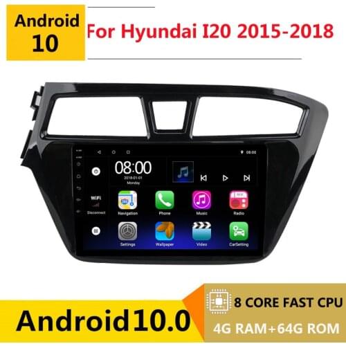 9" IPS 8 CORE Android 10.1 Car DVD Multimedia Player GPS for hyundai i20 2014 2015 2016 -2018 car stereo radio navigation