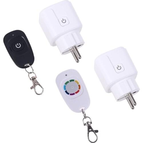 433mhz Wireless RF Remote Control Smart WiFi Power Socket Outlet w/ Transmitter