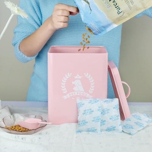 4-5L sealed Jars Pet food storage barrels, High quality pest control and moldproof dog cat food cans jars