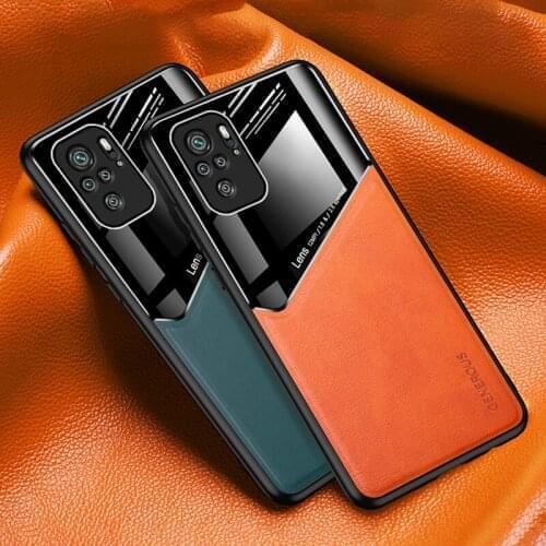 Luxury Leather Phone Case For Xiaomi Redmi Note 9S 10S 9 10 Pro K40 Max Silicone Cover Case For Xiaomi Poco F3 M3 X3 Pro NFC F2