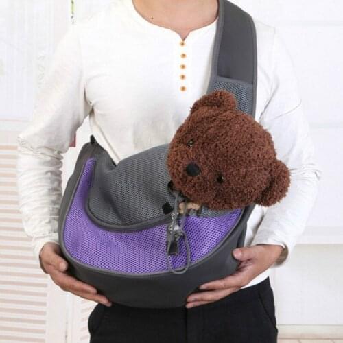Pet Bag Cat Dog Travel Portable Slung Shoulder Bag Breathable Mesh Pet Backpack Pet Supplies Breathable Dog Carrier Bags