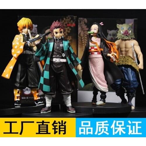 Demon Slayer PVC Action Figures Tanjirou Nezuko Anime Kimetsu no Yaiba Figurine Model Toys Demon Slayer Kimetsu no Yaiba