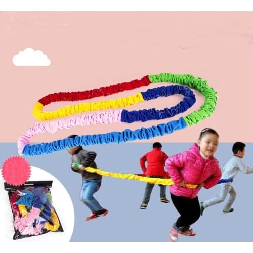 Elastic Fleece Cooperative Stretchy Band Integrations Dynamic Movement Exercise Team Cooperation Work Develop Outdoor Sport Toy