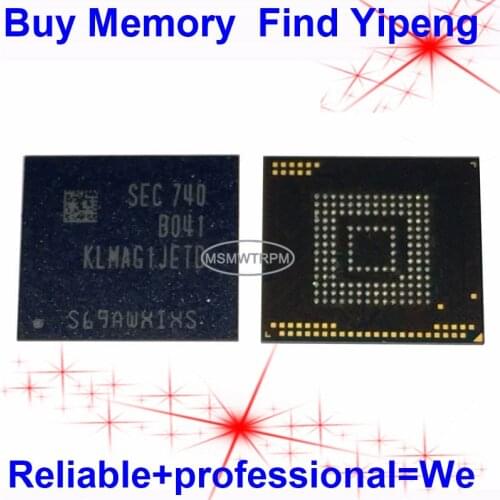 KLMAG1JETD-B041 BGA153Ball EMMC5.1 5.1 16GB Mobilephone Memory New original and Second-hand Soldered Balls Tested OK