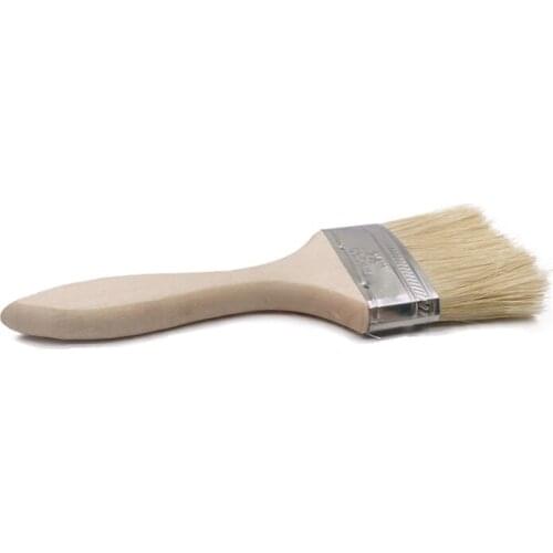 22 Sizes Wood Brush Oil Painting Brush Wall Decor Reusable Barbecue Brush Nylon Gouache with Wood Handle for Furniture Painting