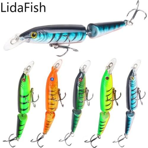 Lidafish Multi Section Hard Fishing Lure 3D Fish Eyes 10.5cm 9g Crankbaits Minnow Fake Artificial Bait For Carp Fishing Tackle
