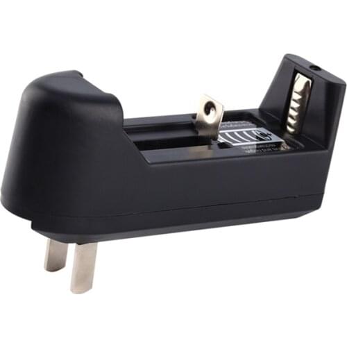 Multi-function EU US Type Single Slot Wall Charger For 18650 18350 16340 14500 26650 Li-ion Batteries Lithium Battery ABS Home