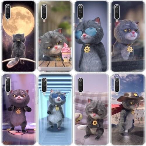 Cartoon tabby cat Phone Case For Xiaomi Redmi Mi Note 10 9 CC9 9T 8 A3 A2 A1 Lite Pro F1 CC9E 8C 6X 5X Coque Cover